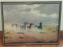 Vintage Framed Print Free As The Wind By August Albo