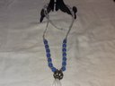 Blue And Silver Pendant Necklace