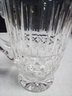 Waterford Of Ireland Crystal Pitcher With Diamond Pattern Around Center Adds Luxury To Your Table  D2