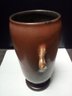 Roseville Art Pottery Pine Cone Pattern - Brown Glaze Vase 747-6 Is 6.50 Inches Tall  C4