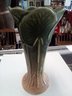 Weller Ware Lily Flower Vase Circa 1920 With Original Foil Sticker On Base Is 7 Inches Tall  C4