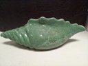 Van Briggle Pottery Colorado Springs Large Green Speckled Sea Conch Shell Planter   C4