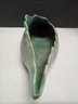 Van Briggle Pottery Colorado Springs Large Green Speckled Sea Conch Shell Planter   C4