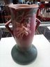 Vintage Roseville Pottery Columbine Flower Vase #13-6' Pink & Green Ca 1941   C4