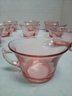 12 Clear Pink Teacups Add A Pretty Touch To Your Serving Table   E5