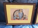 Pair Of Prints, One Of  Decorative M. Rousseau, Paris And Majolica, Wedgewood