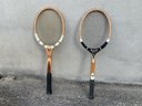 PAIR OF VINTAGE TENNIS RACQUETS FROM DUNLOP MAXPLY & MACGREGOR