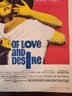 1963 Of Love And Desire Movie Poster