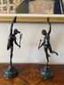 Sculptural Figures / Mercury & Demeter On Marble Bases  (LOC: S1)