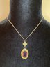 Antique Necklace With Purple Stone