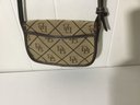 A71. Dooney & Bourke Crossbody Handbag, Adorable Two Tone Canvas