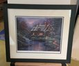 Framed Numbered And Signed Lithograph - 'Spring Cottage'