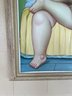 Nude Lady - Original - No Signature In The Style Of Fernando Botero Angulo