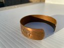 Copper  American Indian Themed Cuff Bracelet