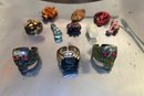 Vintage Zorro Ring, Skull Rings And Plastic Charms