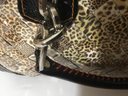 A60. Nahui Ollin Leopard Look, Doctor Style 2 Handle Handbag.