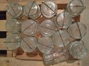 Vintage Canning Jars With Glass Lids 15 - One Pint Jars