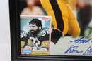 Franco Harris Signed Photo And 2nd Year Topps Card