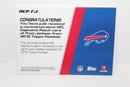 2012 Fred Jackson Buffalo Bills - Captains Patch Card
