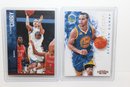 2 Panini Steph Curry Cards 'contenders' & 'threads'