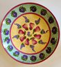 Two Handpainted Ceramic Platters From Italy And Portugal