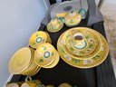 Huge Lot Of  Solimene Vietri Ceramic Tableware Made In Italy