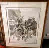 Surrealist Etching Of Ladies Garments  Signed And Titled And Dated 1984