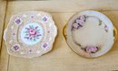 Two Handpainted China/porcelain Plates From Royal Albert England And Bavaria With 24kt Gilt Borders
