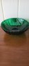 Emerald Green Vintage Anchor Hocking Depression Glass Bowls.