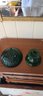 Emerald Green Vintage Anchor Hocking Depression Glass Bowls.