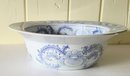Stunning Vintage Blue And White Asian Bowl