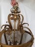 1920's French Gilt  Bronze Chandelier With Six Lights