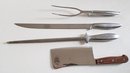Gerber Hoffritz Cleaver, Carving Knife & Fork, And Sharpening Hone