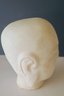 Vintage Hand Carved Alabaster Stone Asian Buddha Head