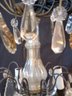 Early Brass And Fine Crystal Center And Crystal Prism Chandelier
