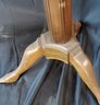 Fruitwood Adjustable 2 Light Floor Lamp Marked Made In France