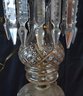 Early Beautiful Crystal Chadelier With Painted Details Great Prisms