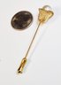 Vintage Gold Tone Flower  Pin