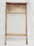 Antique Wood & Glass National Washboard & Wood Mounted Stainless Grater