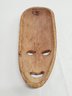 Vintage African Wood Carved Mask & Ebony Wood Carved Figurine Made In Kenya
