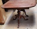 Vintage Double Pedestal Cherry Dining Room Table With 2 Leaves