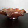 Antique Dragon And Lotus Marigold Carnival Glass 8'