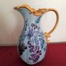 Signed Hand Painted Limoges Pitcher
