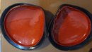 Pair Of Funky Shell Shaped Bowls