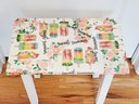 Fun Summer Themed Decoupage Solid Wood Small Side Accent Table