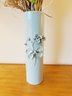 Pretty Aqua Pottery Flower Vase