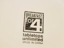 Cute Breakfast For Four Tabletops Unlimited Black & White Cow Motif Milk Bottle