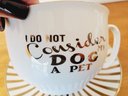 Cute My Fido - My Dog Is Family Porcelain Tea Cup & Saucer Set