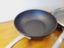 Two Frying Pans - Calphalon With Glass Lid & Bialetti