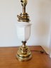Vintage The Stiffel Company Brass & Porcelain Table Lamp - No Shade